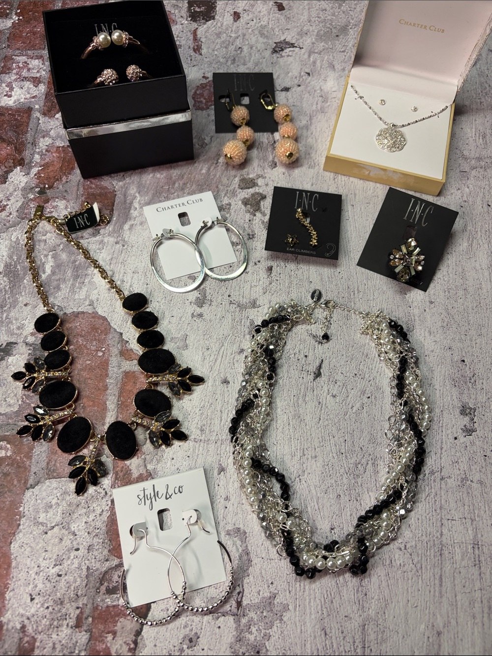 NWT 9 Piece Mixed Metal Jewelry Lot